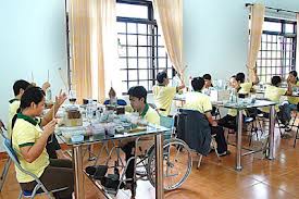 พัฒนารูปแบบการฝึกสอนอาชีพควบคู่กับการสร้างงานให้แก่คนพิการ